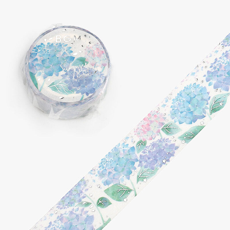 BGM Masking Tape - Hydrangeas - Limited Summer Edition