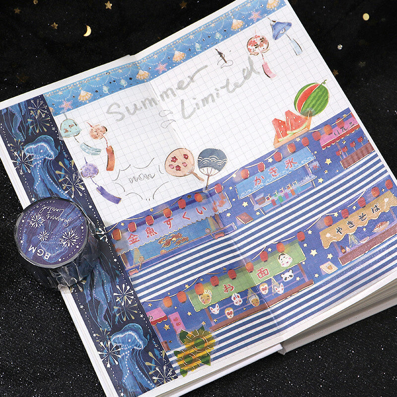 BGM Masking Tape - Jellyfish Fireworks - Limited Summer Edition