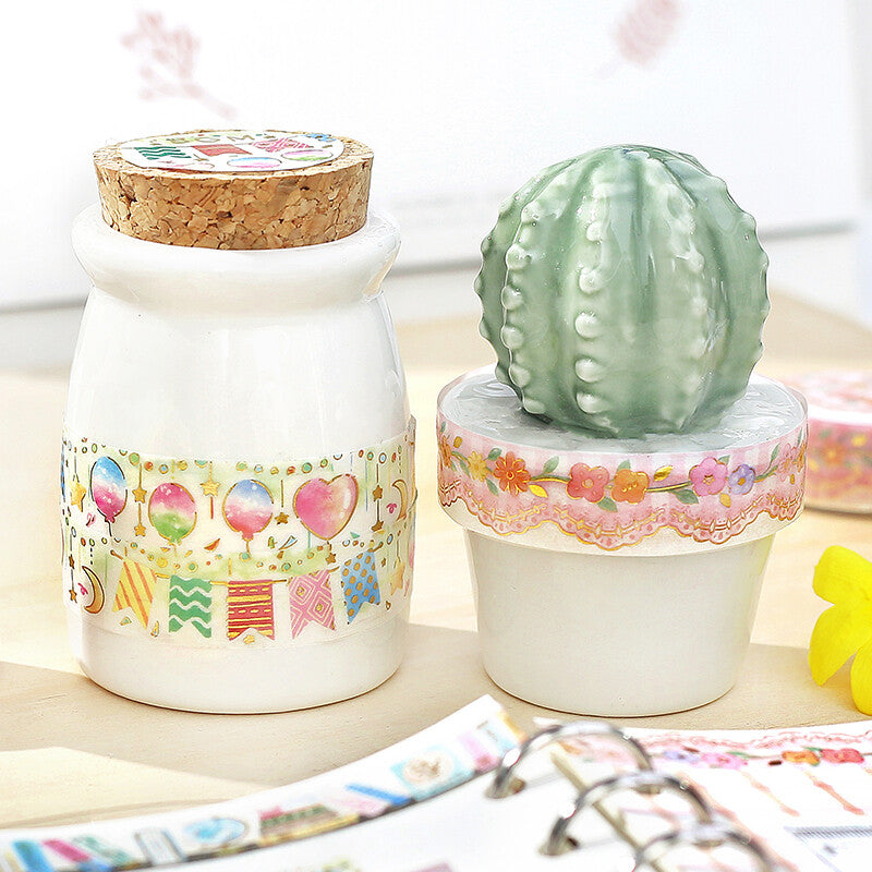 BGM Masking Tape - Pink Floral Lace