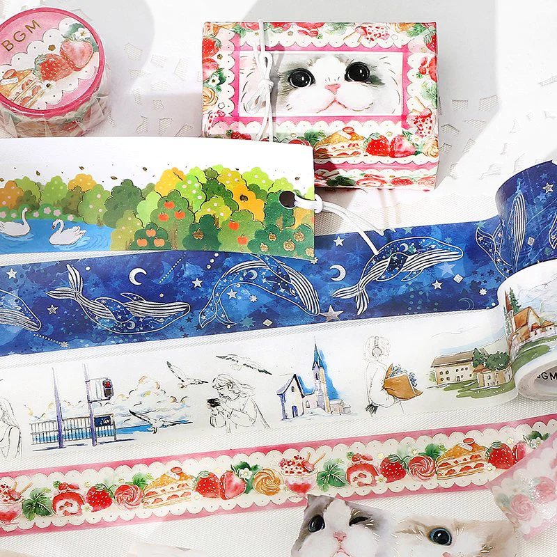 BGM Masking Tape - The Sea Of Blue Flowers