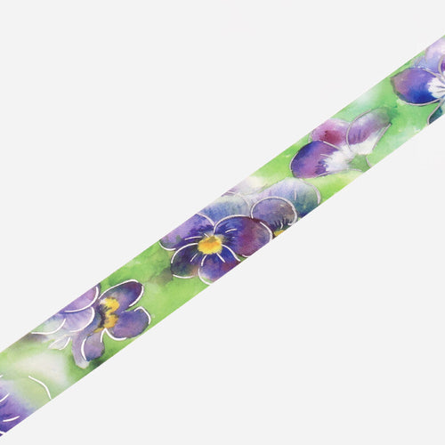 BGM Masking Tape - Watercolor Flowers - Violets