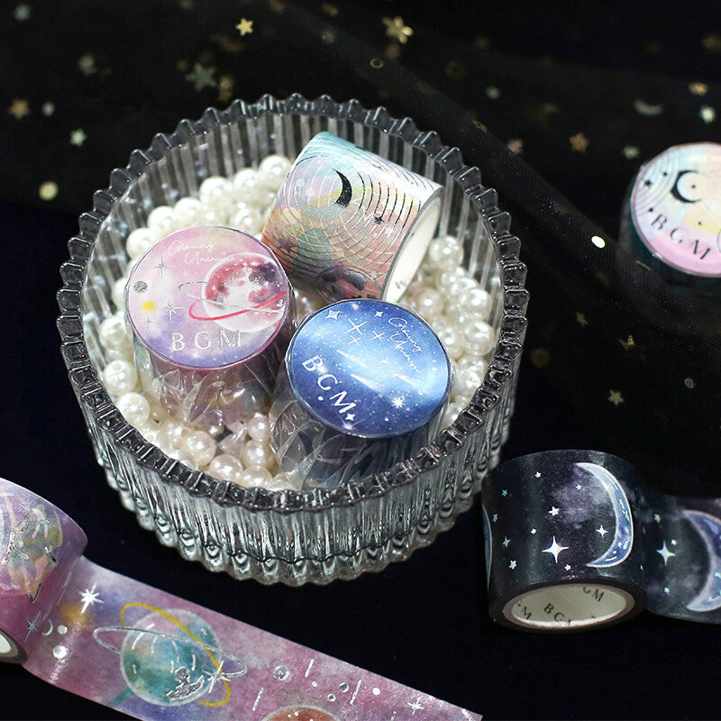 BGM Glowing Universe Masking Tape - Moon Phases