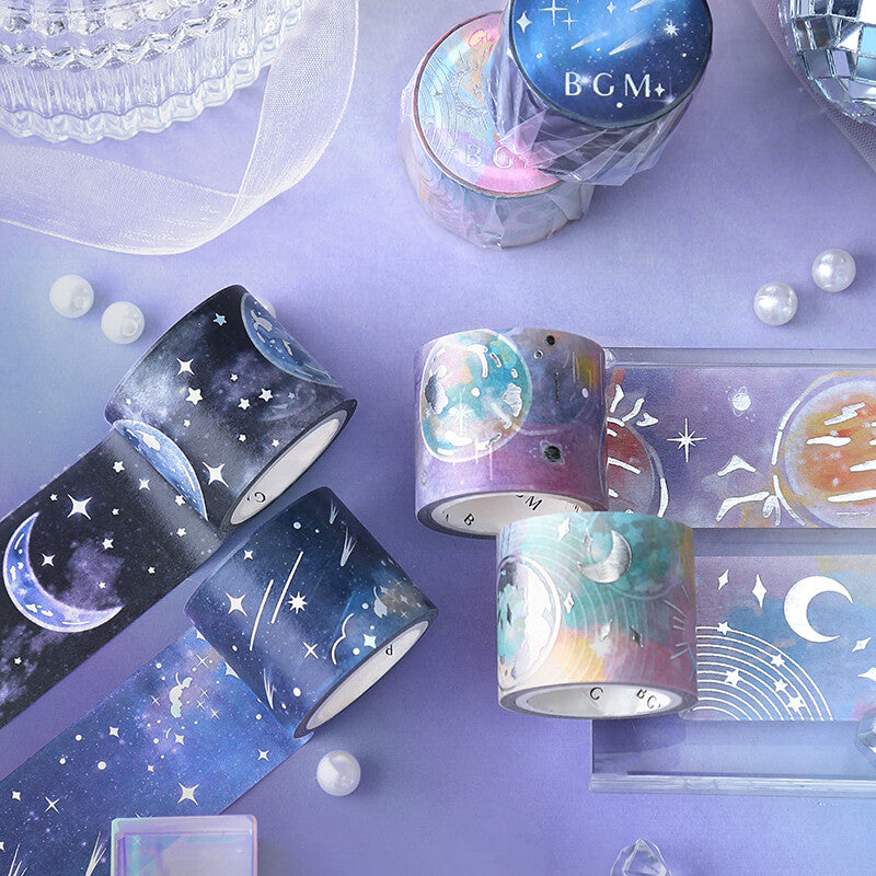 BGM Glowing Universe Masking Tape - Moon Phases