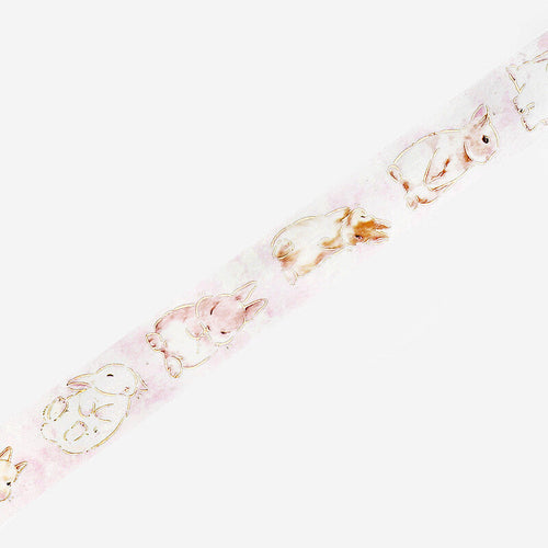 BGM Masking Tape - Fluffy White Bunnies