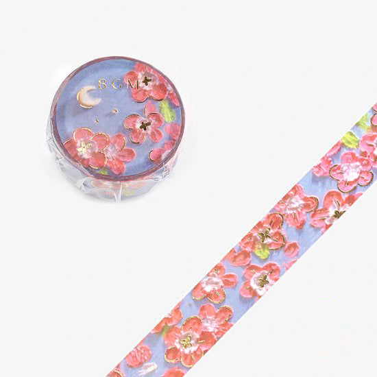 BGM Oil Painting Masking Tape - Moon Flower
