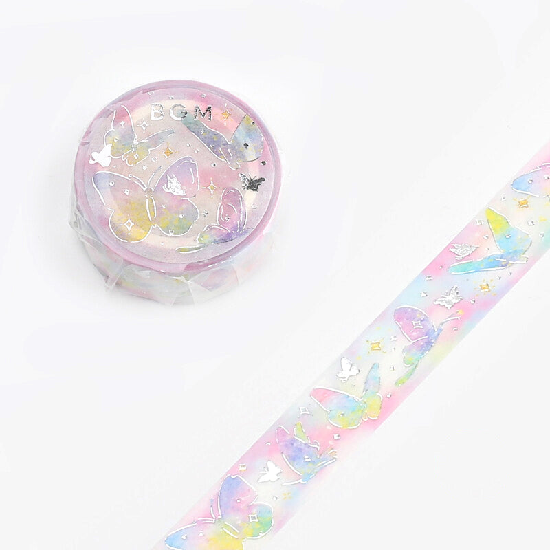 BGM Rainbow Masking Tape - Butterflies