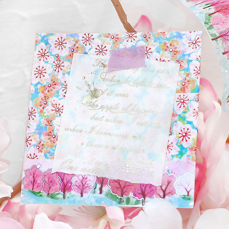 BGM Spring Sakura Masking Tape - Kimono Pattern - Limited Spring Edition