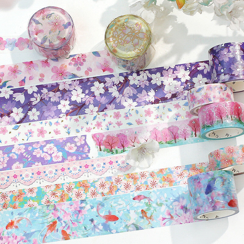 BGM Spring Sakura Masking Tape - Watercolor Sakura - Limited Spring Edition