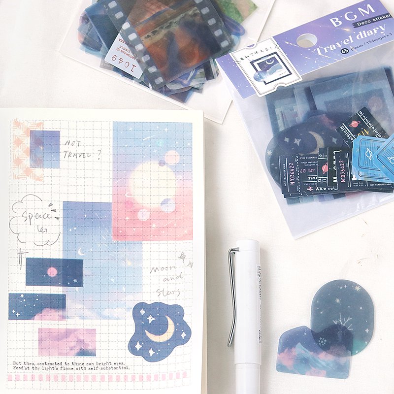 BGM Travel Diary Stickers - Sky