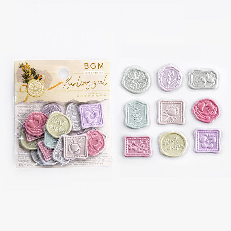 BGM Wax Seal Stickers - Flowers