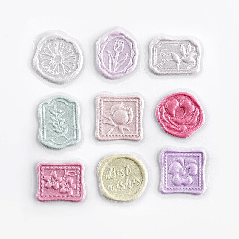 BGM Wax Seal Stickers - Flowers