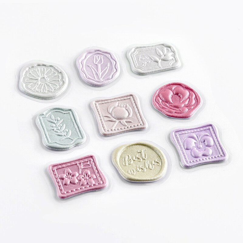 BGM Wax Seal Stickers - Flowers