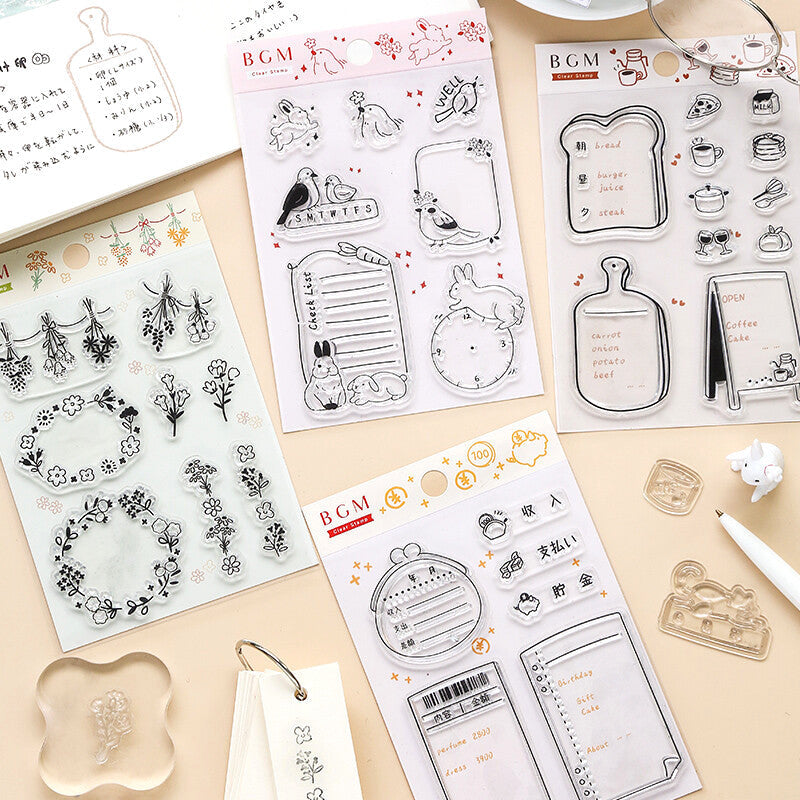BGM Clear Stamp - Flowers