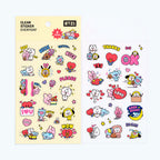BT21 Clear Stickers - The Group