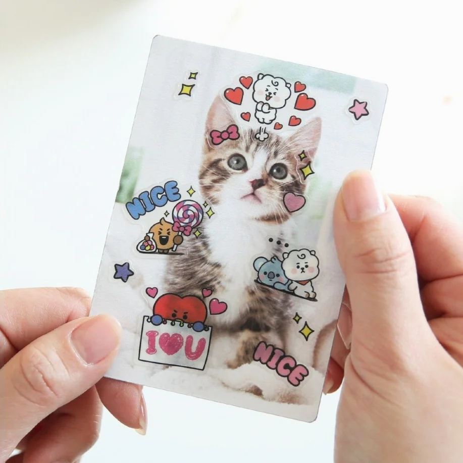 BT21 Clear Stickers - The Group