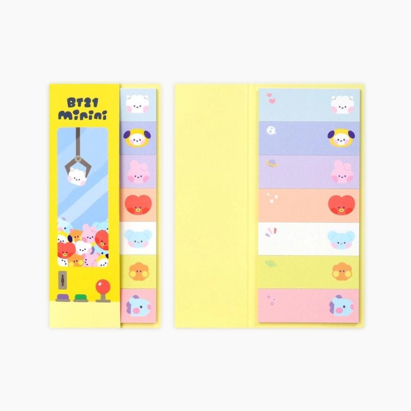BT21 Index Sticky Notes - Yellow