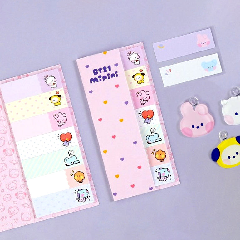 BT21 Index Sticky Notes - Pink