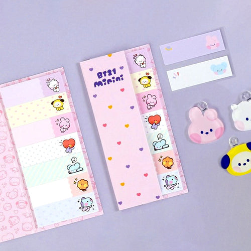 BT21 Index Sticky Notes - Yellow