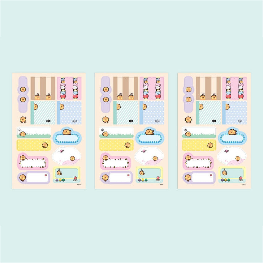BT21 Label Stickers - Minini