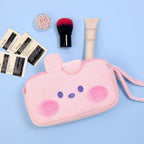 BT21 Minini Plush Double Pockets Zipper Pen Pouch - Cooky