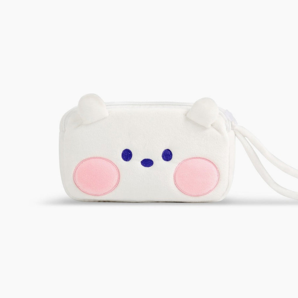 BT21 Minini Plush Double Pockets Zipper Pen Pouch - RJ