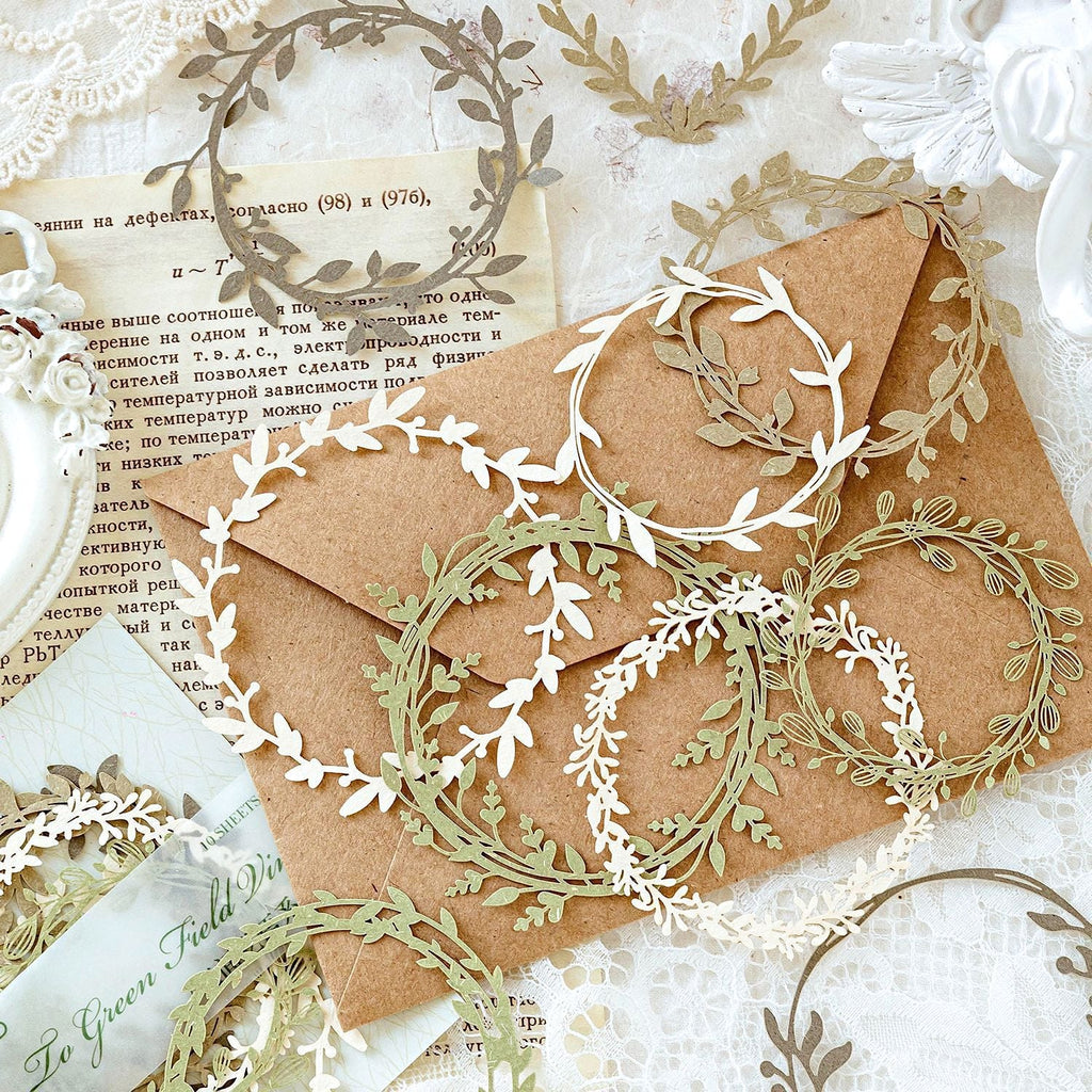 Botanical Wreath Decorative Scrapbooking Paper