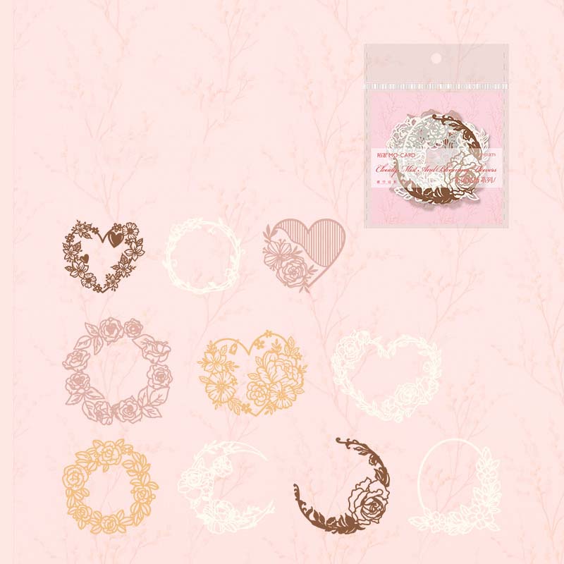 Botanical Wreath Decorative Scrapbooking Paper