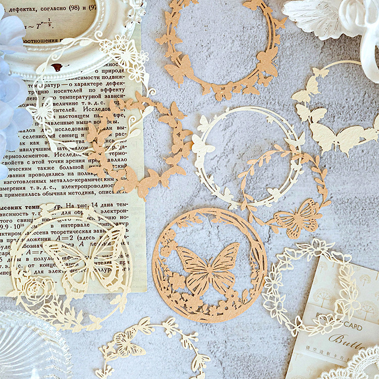 Botanical Wreath Decorative Scrapbooking Paper