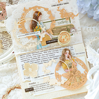 Botanical Wreath Decorative Scrapbooking Paper