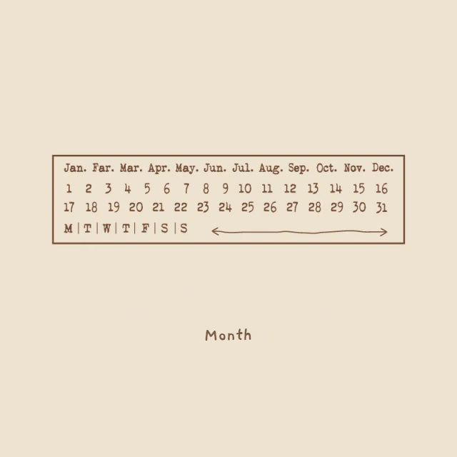 Bullet Journal Tracker Stamp