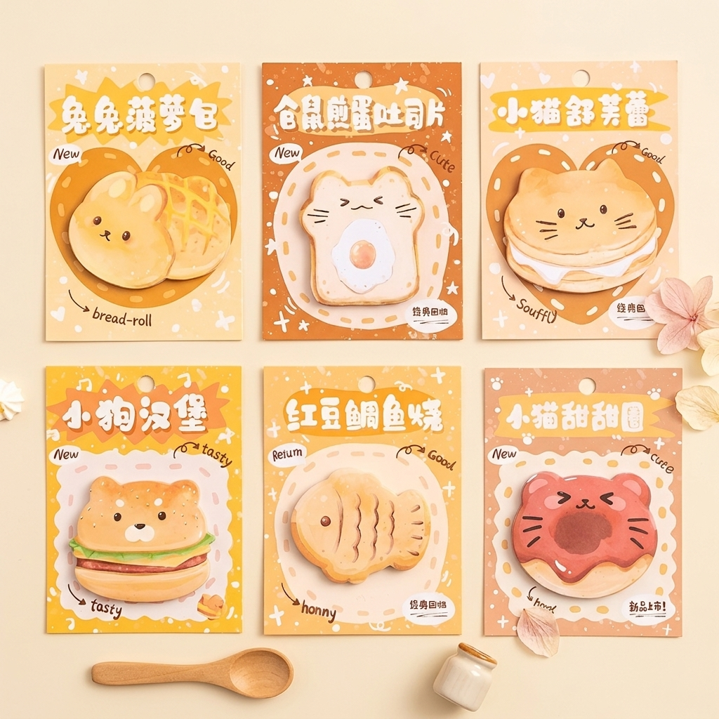 Bun Buddies Sticky Notes