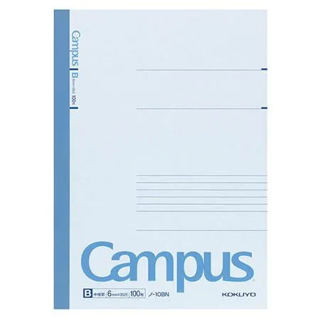 Campus Note - B5 (Ruled 6mm) - Blue - 100 Sheets