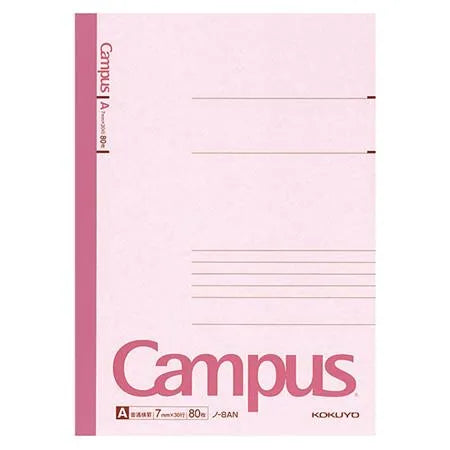 Campus Note - B5 (Ruled 7mm) - Pink - 80 Sheets