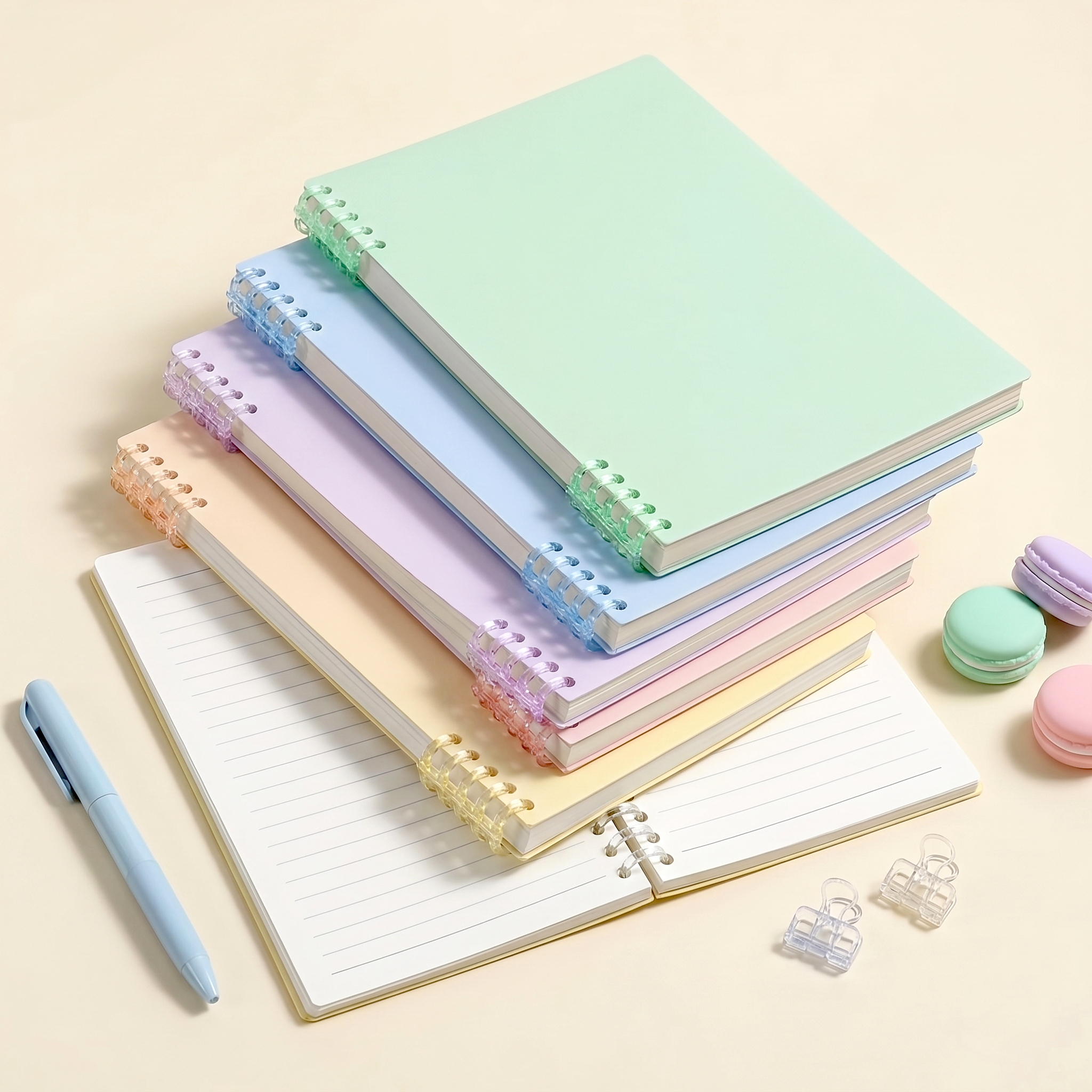 Candy Cloud A5 Edge-Bound Lined Notebook