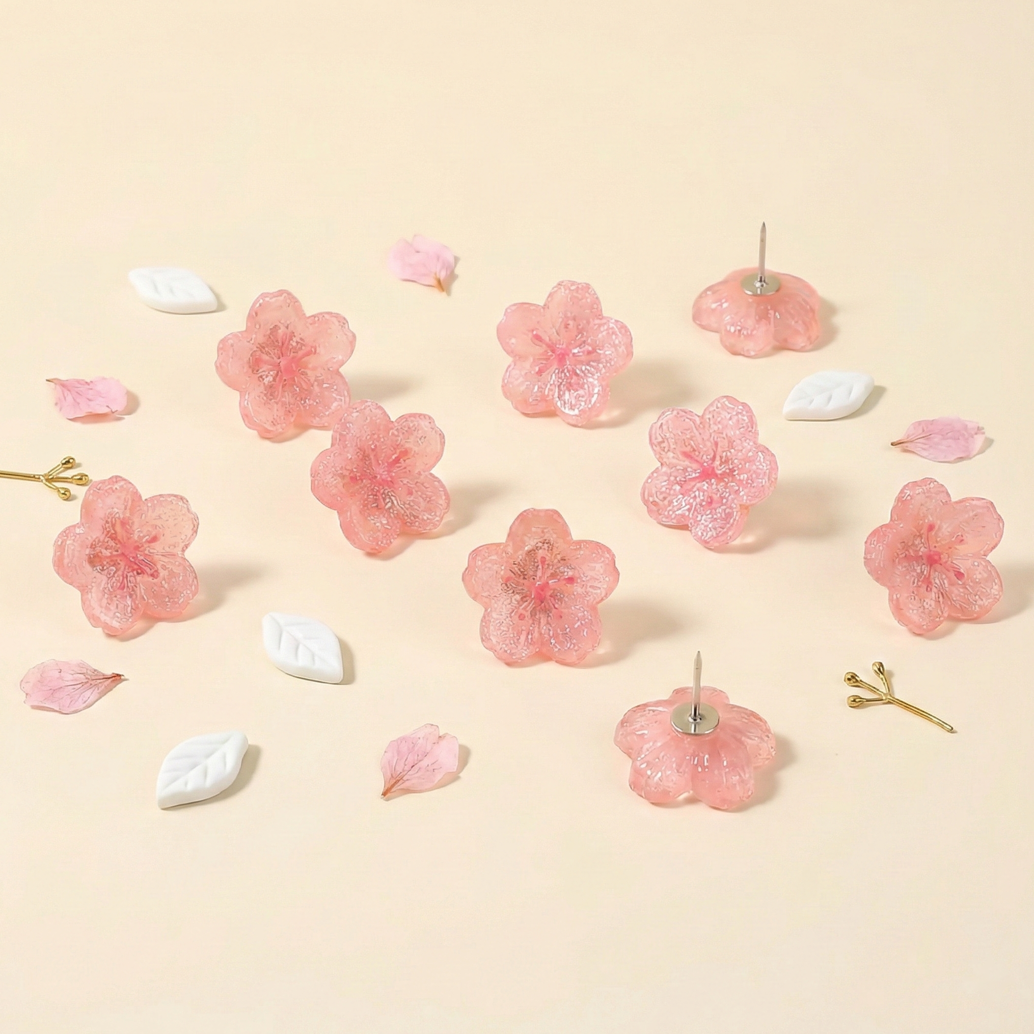 Cherry Blossom Pins - Set of 20