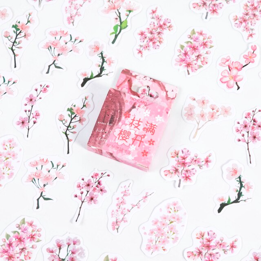 Cherry Tree Branch Stickers