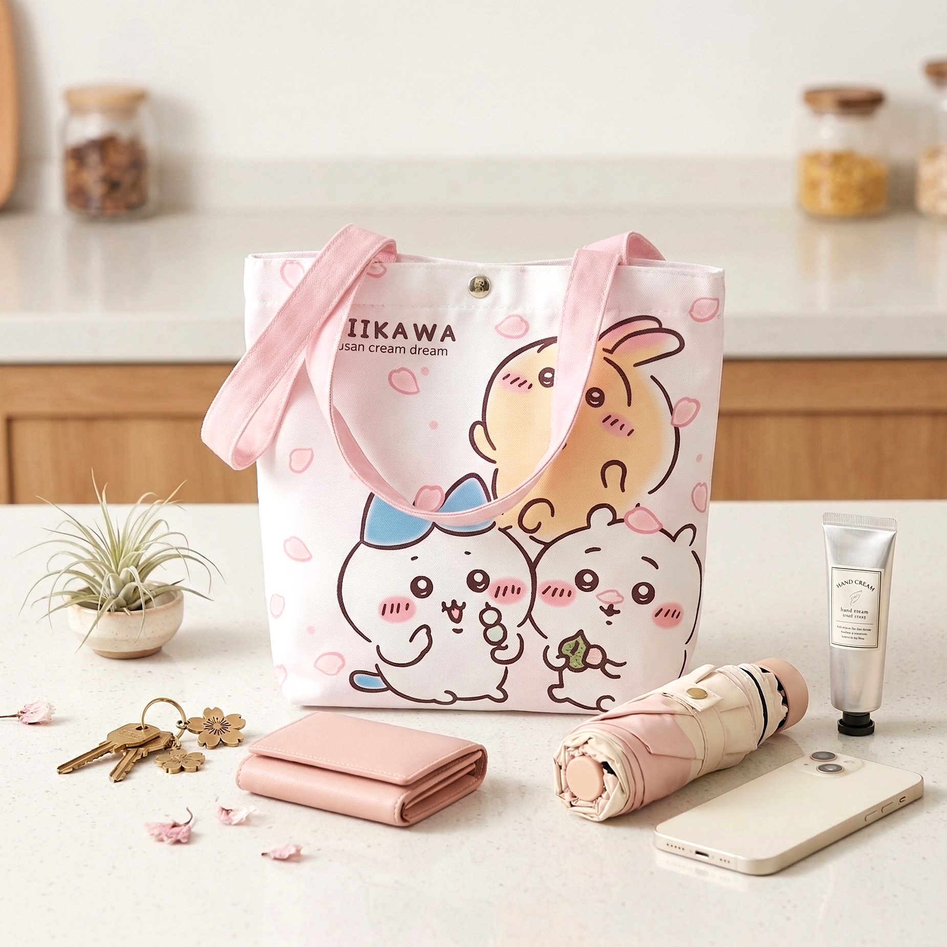 Chiikawa Bunny Cheer Tote Bag