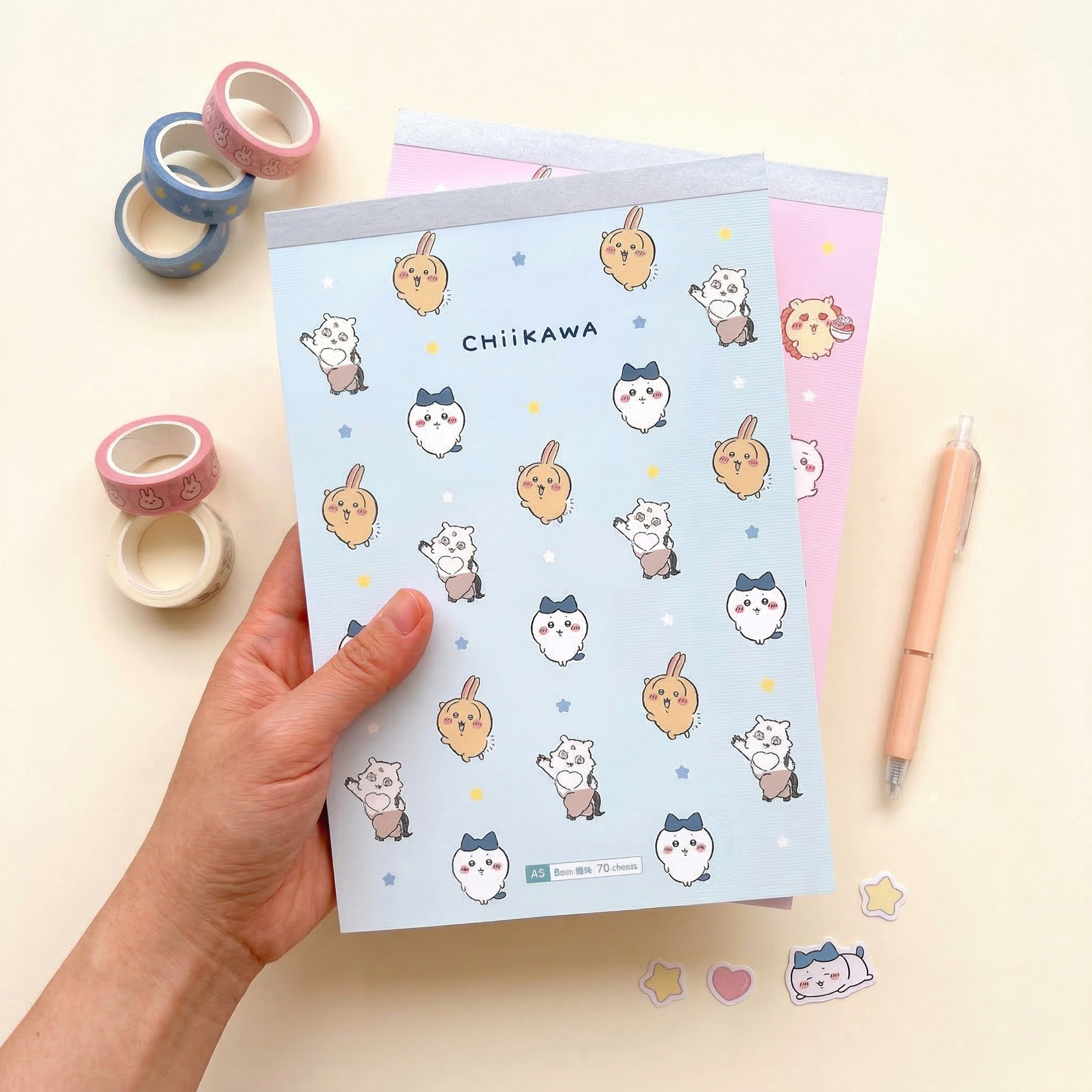 Chiikawa Happy Friends Large Notepad
