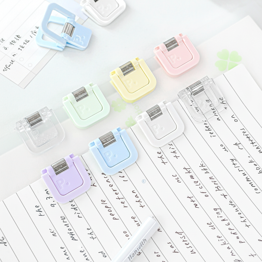 ClearView Cube Paper Clips Set