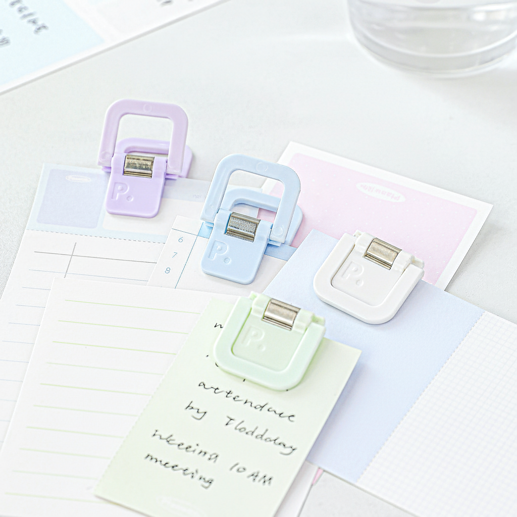 ClearView Cube Paper Clips Set