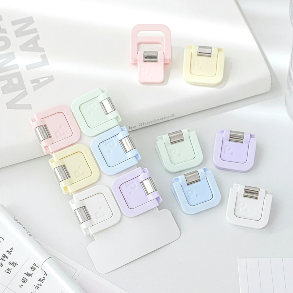 ClearView Cube Paper Clips Set