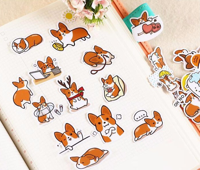 Coco The Corgi Stickers