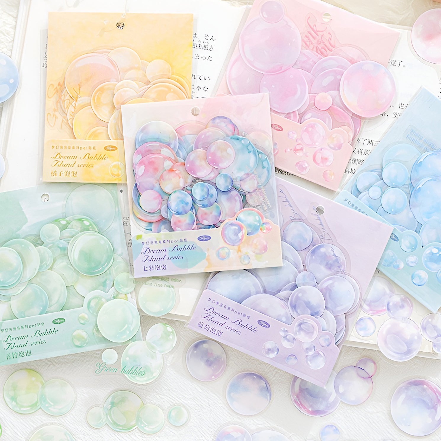 Colorful Soap Bubbles Stickers