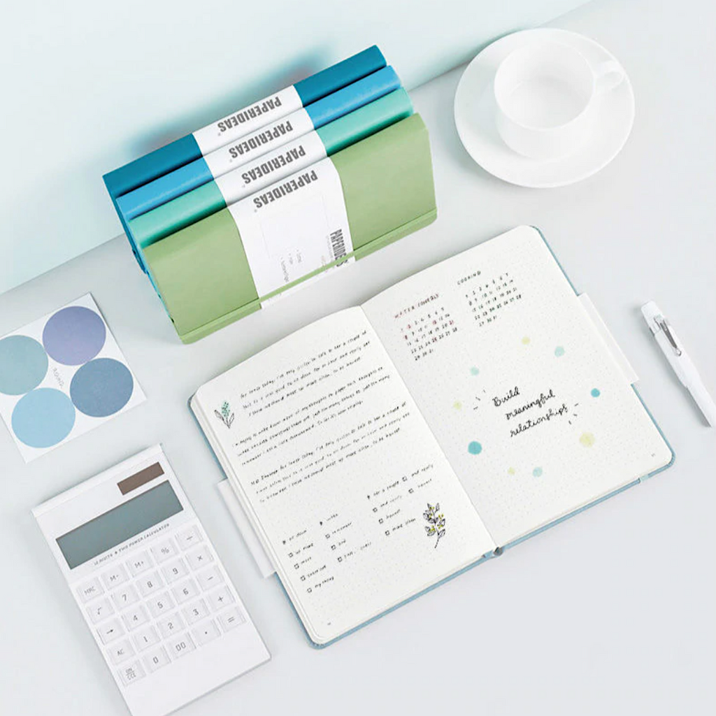 Paper Ideas Hardcover Notebook - Cool Colors - A5