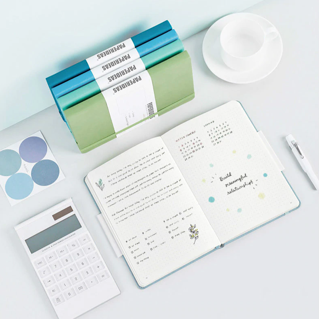 Paper Ideas Hardcover Notebook - Cool Colors - A5