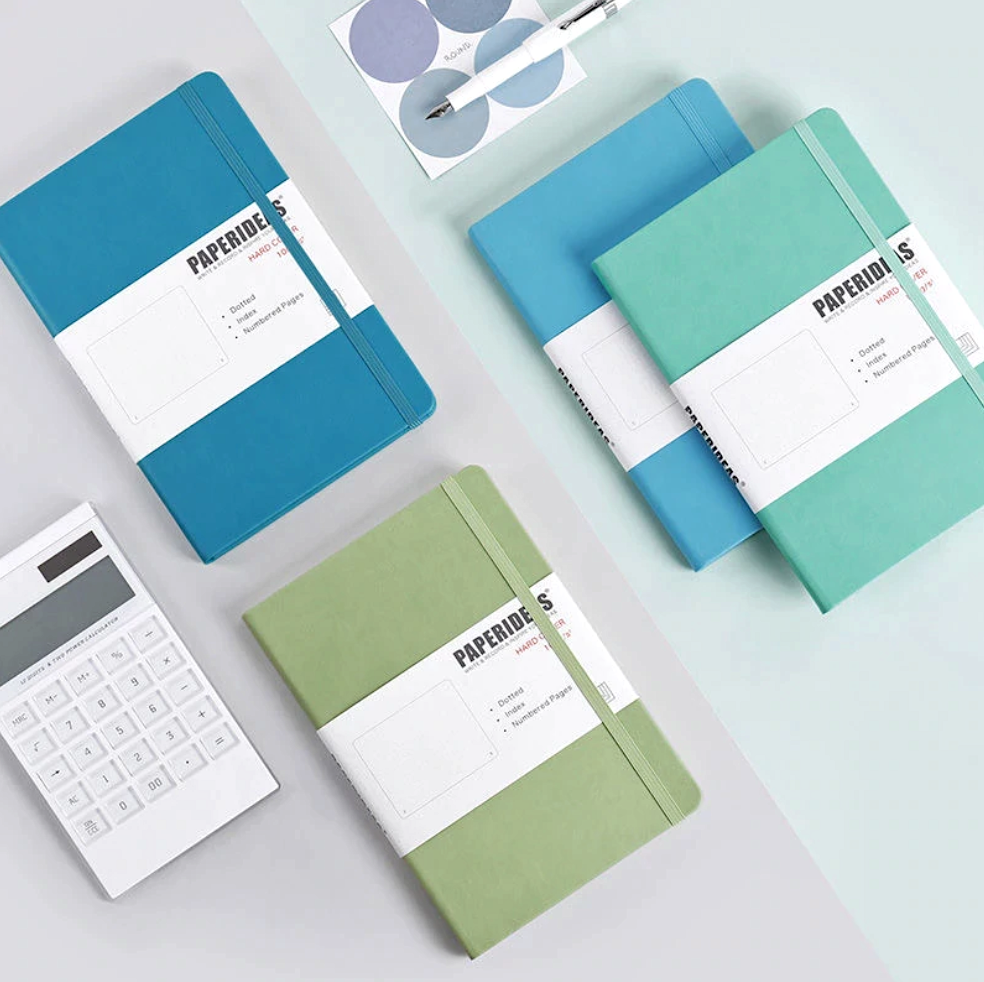 Paper Ideas Hardcover Notebook - Cool Colors - A5