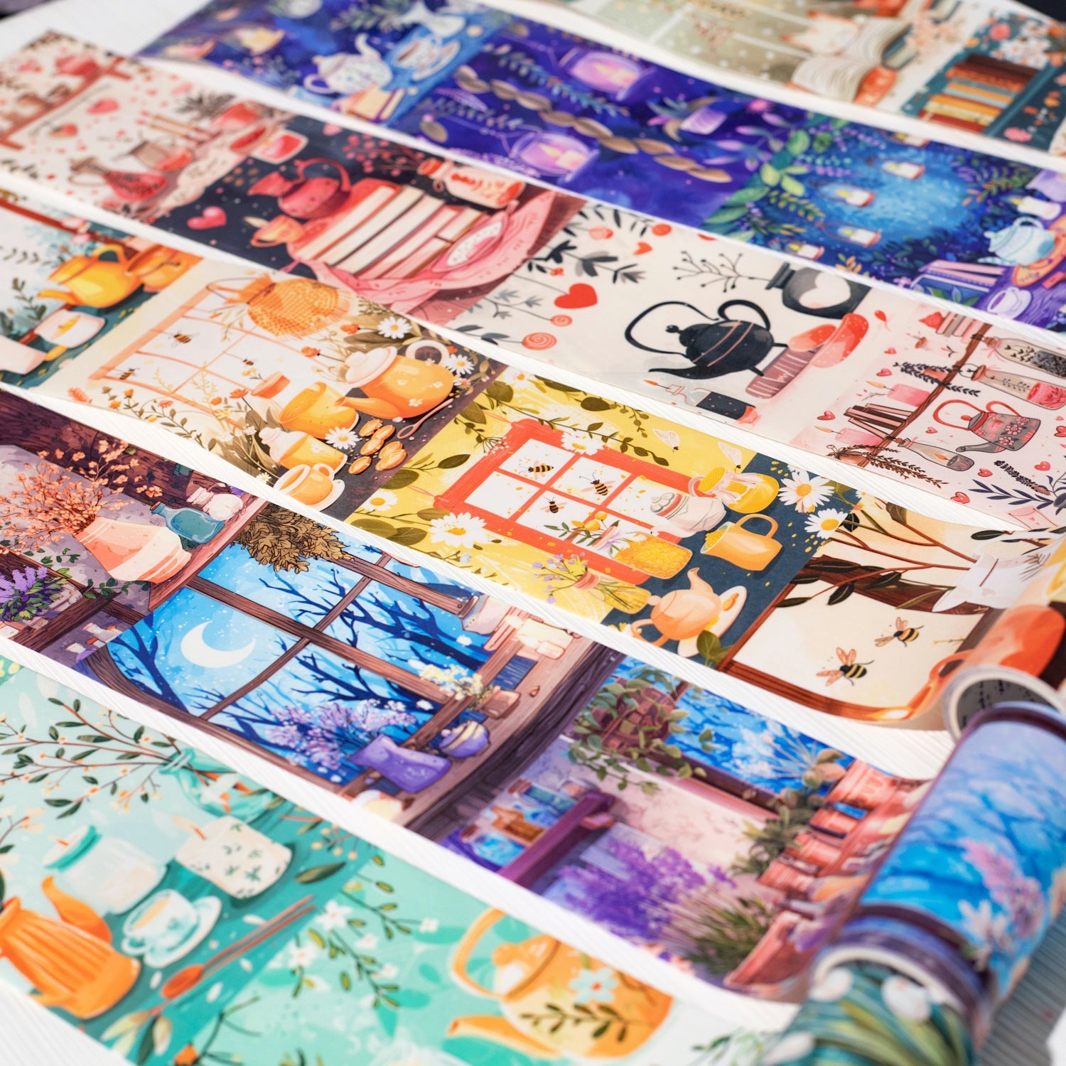 Cozy Corners Washi Tape - 8cm Wide