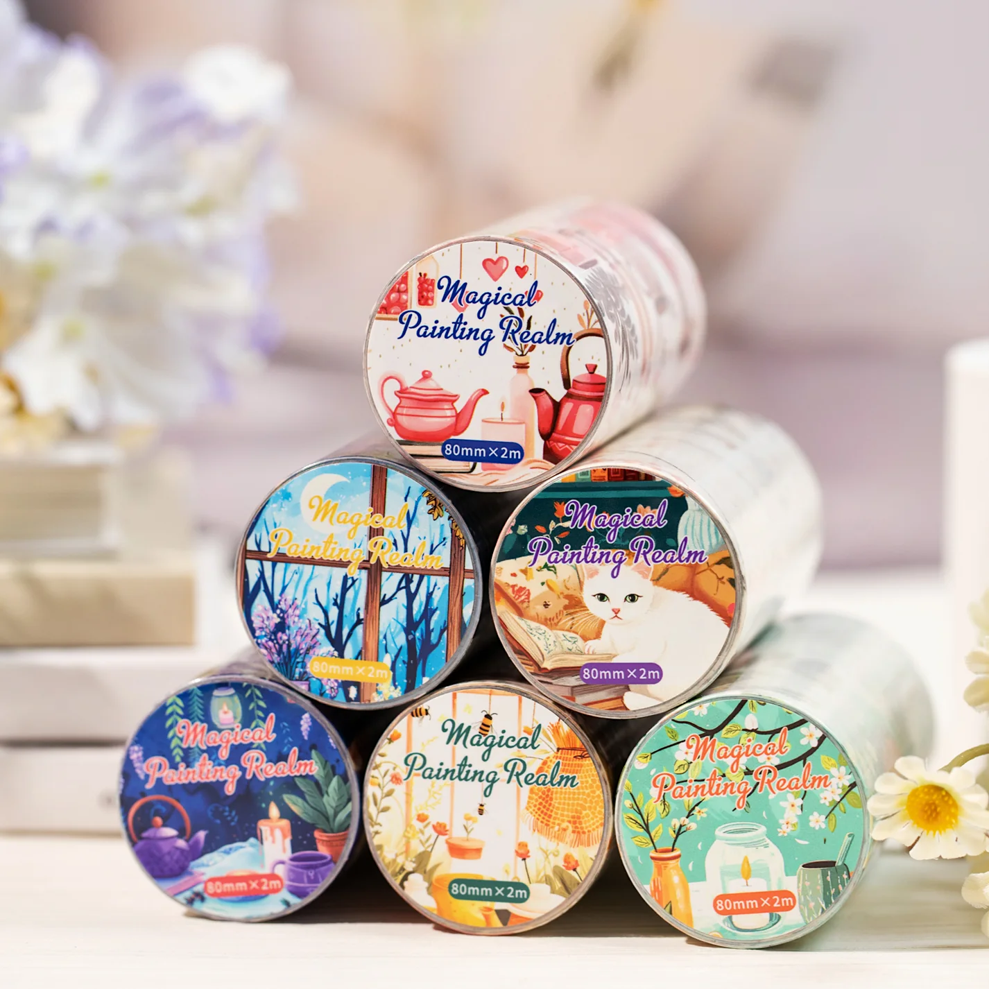 Cozy Corners Washi Tape - 8cm Wide