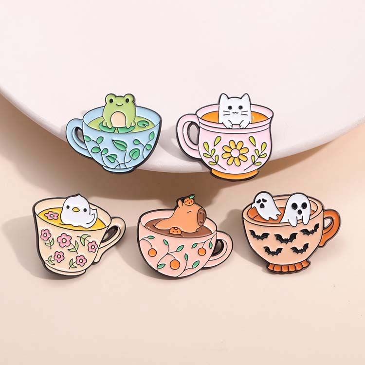 Critter Sips Enamel Pins