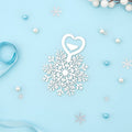 Crystal Snowflake Metallic Bookmark